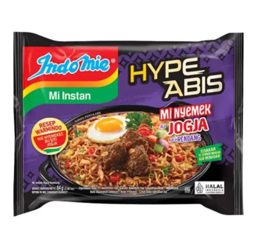 Indomie nyemek Rendang Jogja